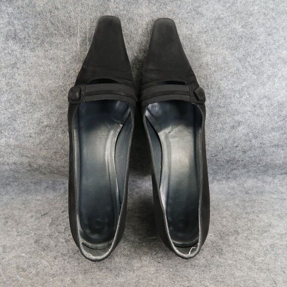 Stuart Weitzman Shoes Womens 8 Pumps Classic Leather Pointed Toe Formal Fashion - Picture 8 of 16